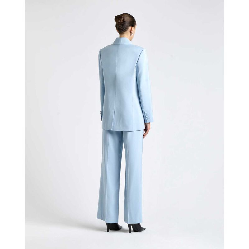 Cue Dew Viscose Twill Topstitched Blazer image number 1